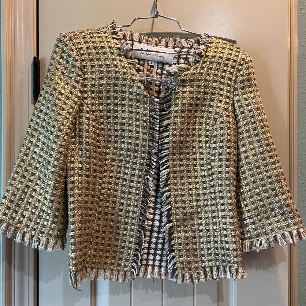 Trina Turk Jacket gold